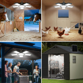 Aqonsie split-design lighting with remote control allows flexible placement.