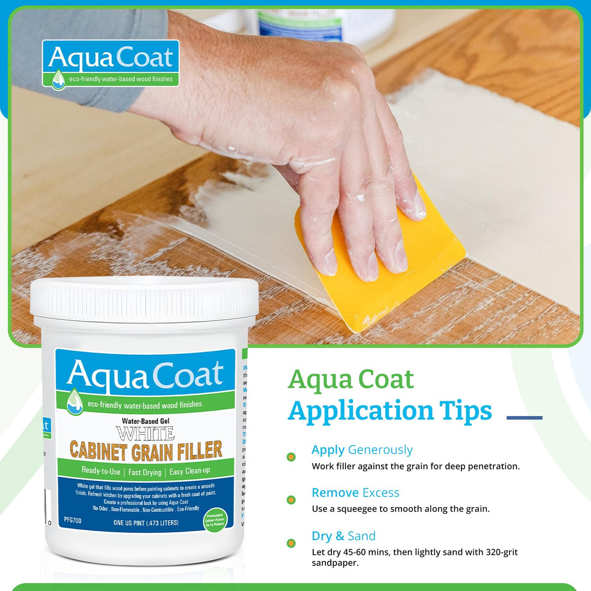 Mixing Aqua Coat grain filler with pigments for custom color depth