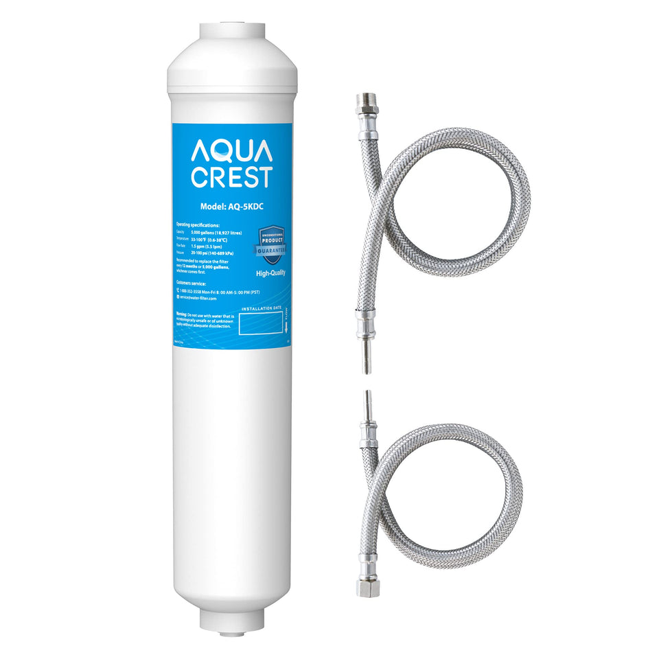 Aqua Crest 5KDC under-sink direct connect demonstrates easy direct filtration at the source.