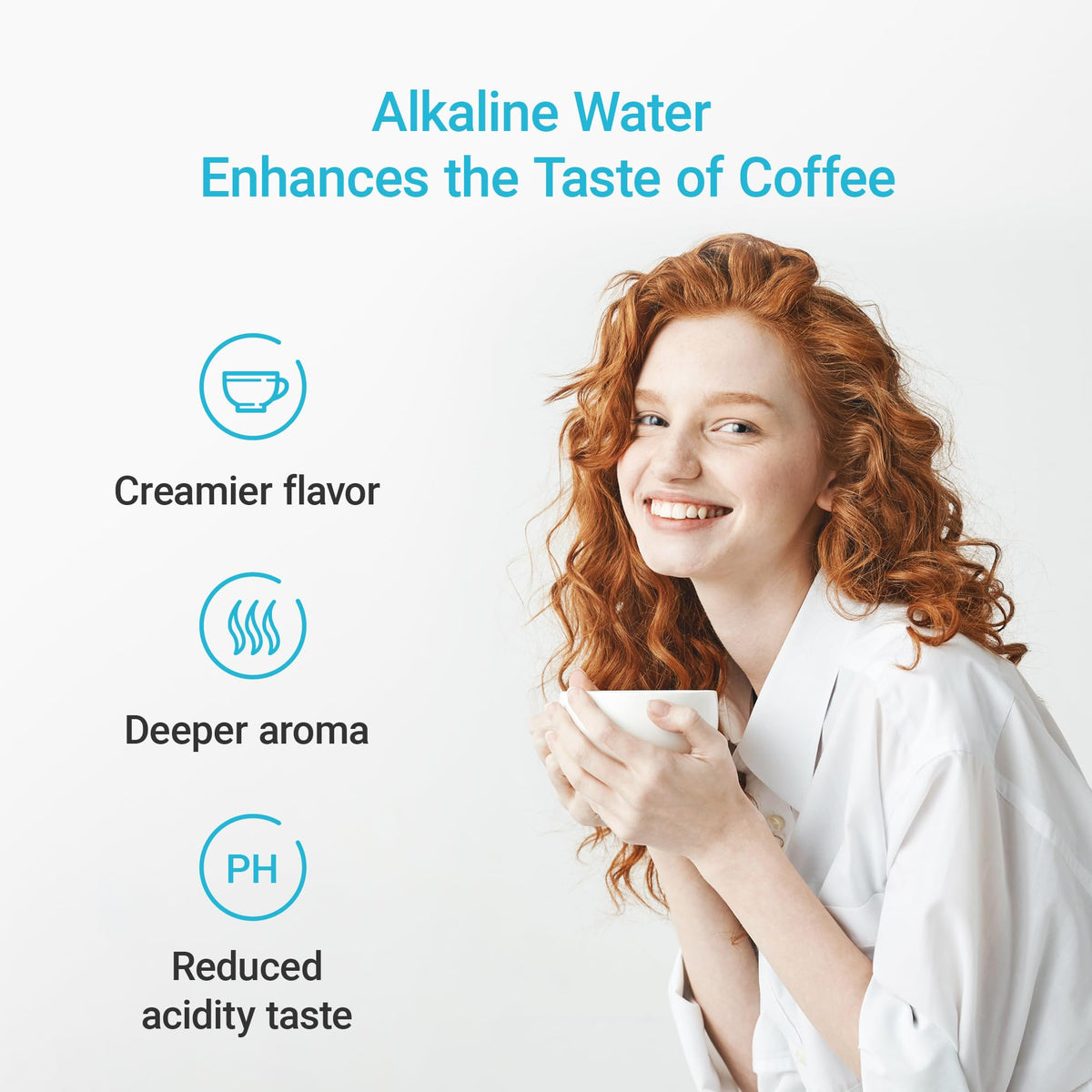 AQUA CREST 6-stage filtration reduces impurities and adds minerals