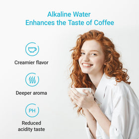 AQUA CREST 6-stage filtration reduces impurities and adds minerals