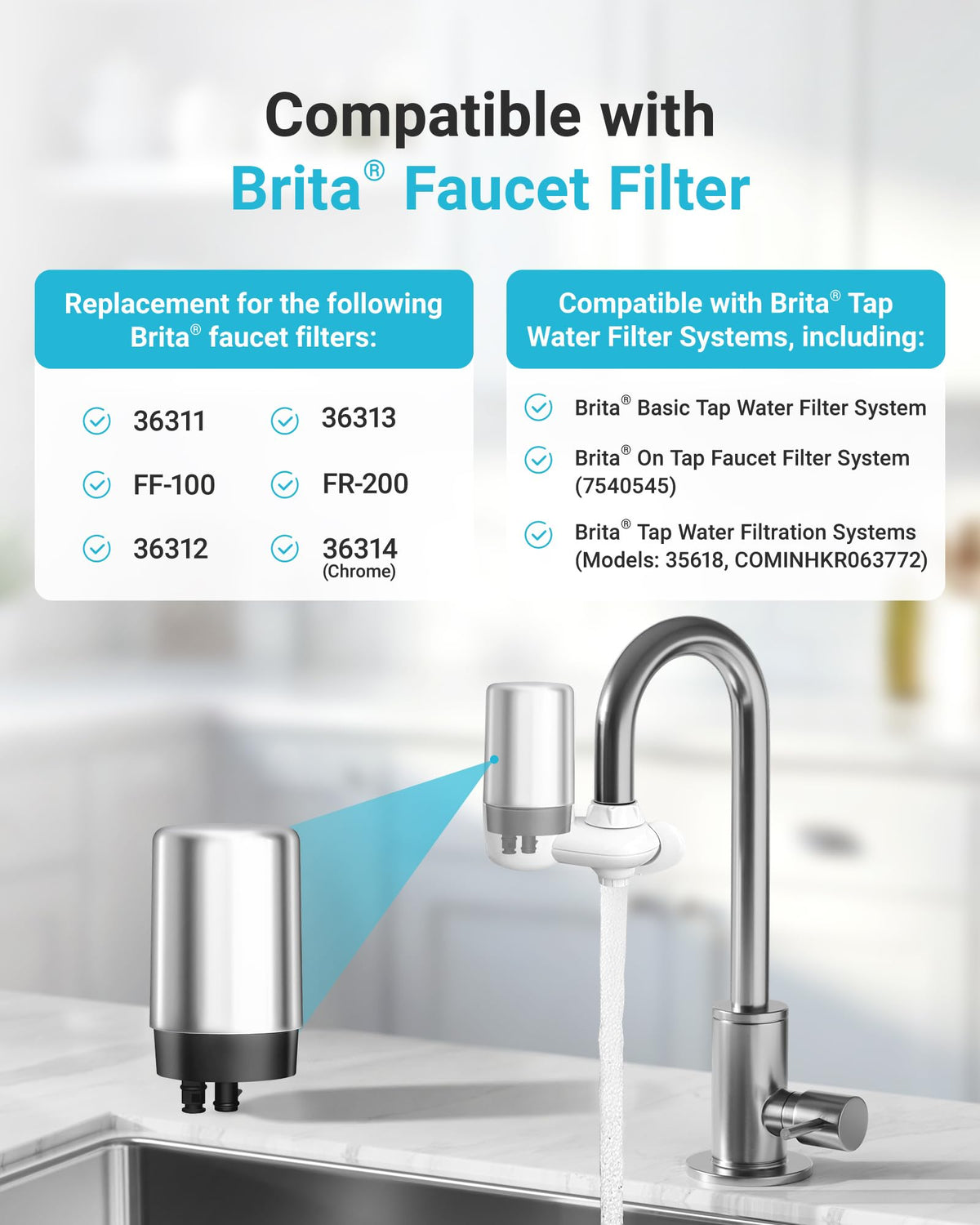 Replacement cartridge carbon block for reduced contaminants and clearer water