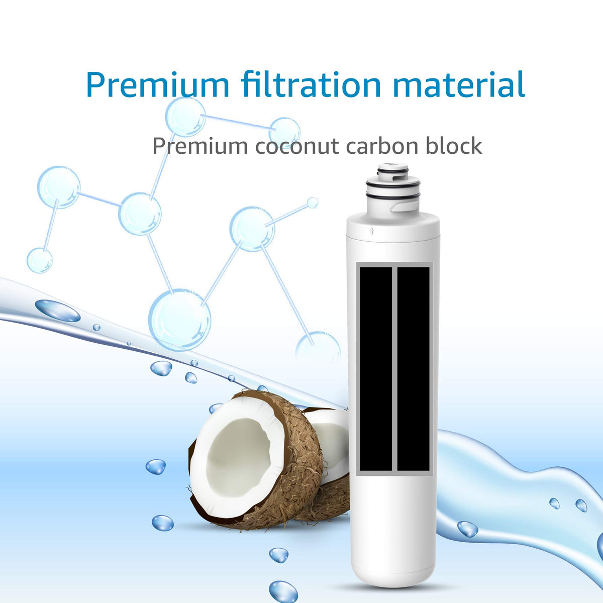 AQUA CREST 750R cartridge indicating 2500 gallons lifespan.