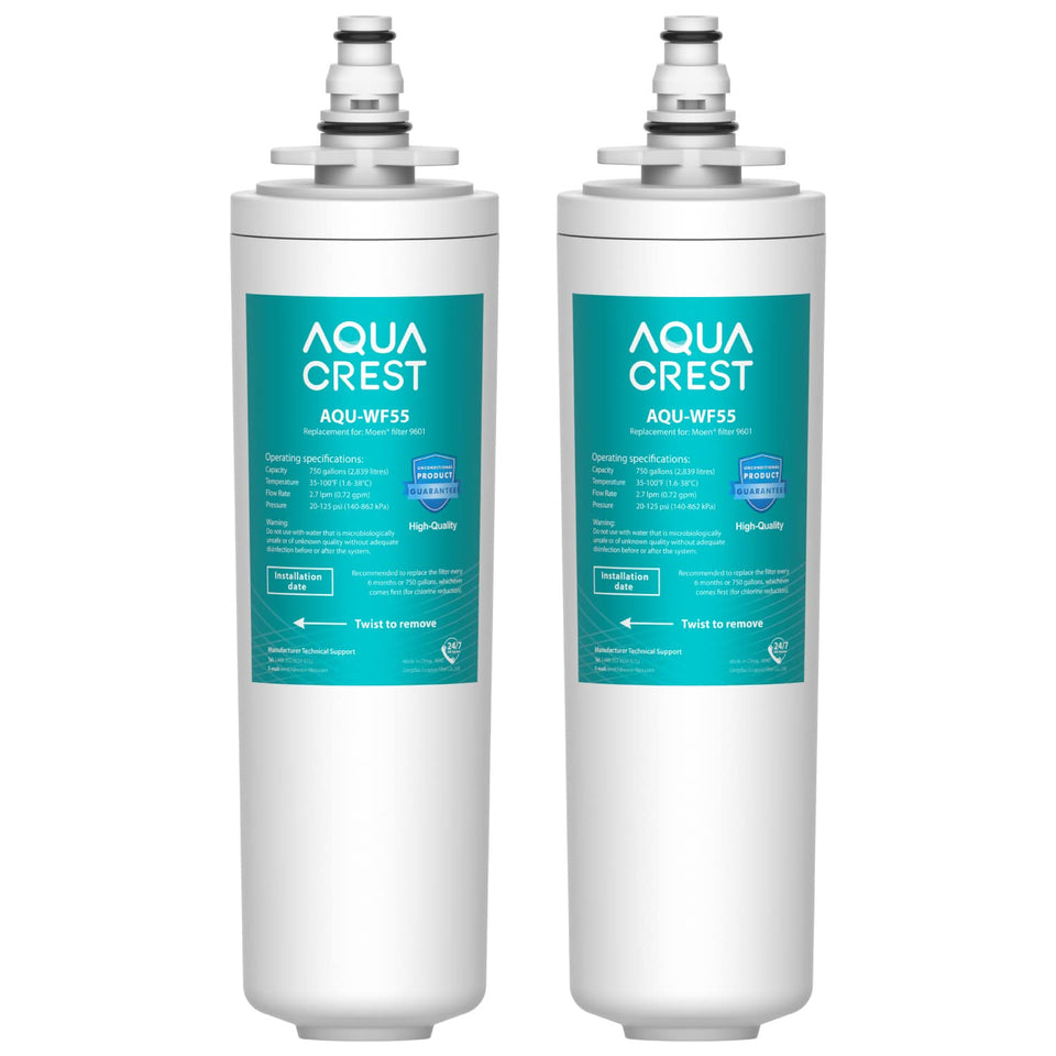 AQUA CREST 9601 filter pack for Moen systems improves water taste