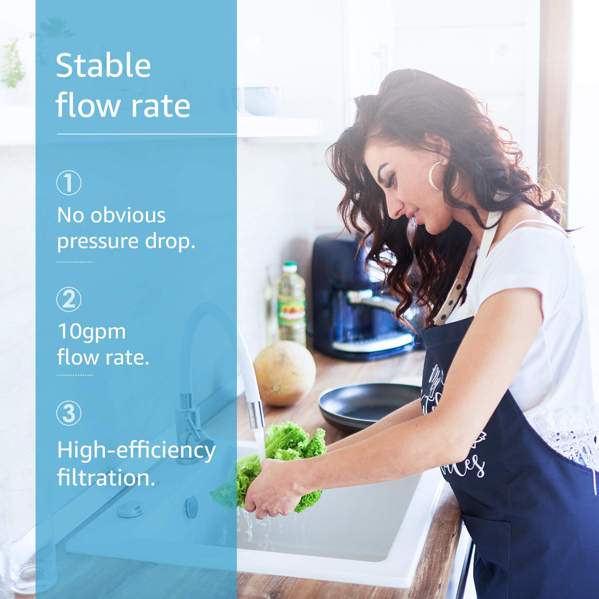 AP431 flow-rate demo illustrates capability up to 10 gpm for whole-house use
