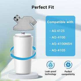 Person installing the AQUACREST AQ-4125 cartridge in a shower system quickly.