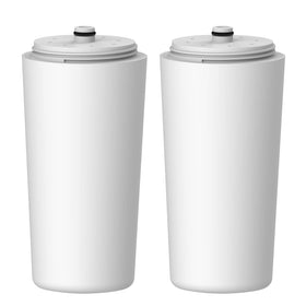 AQUACREST AQ-4125 pack of 2 shower filter cartridges for continuous filtration.