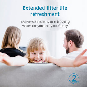 In-use shot of coffee brewing with filtered water using CA6702