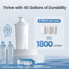 AQUA CREST CF06A BPA-free construction for pure water.