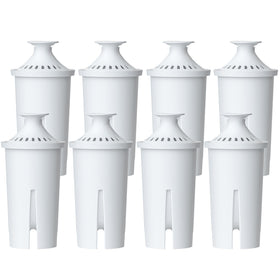 AQUA CREST CF06A filter for Brita-compatible pitchers improves water taste.