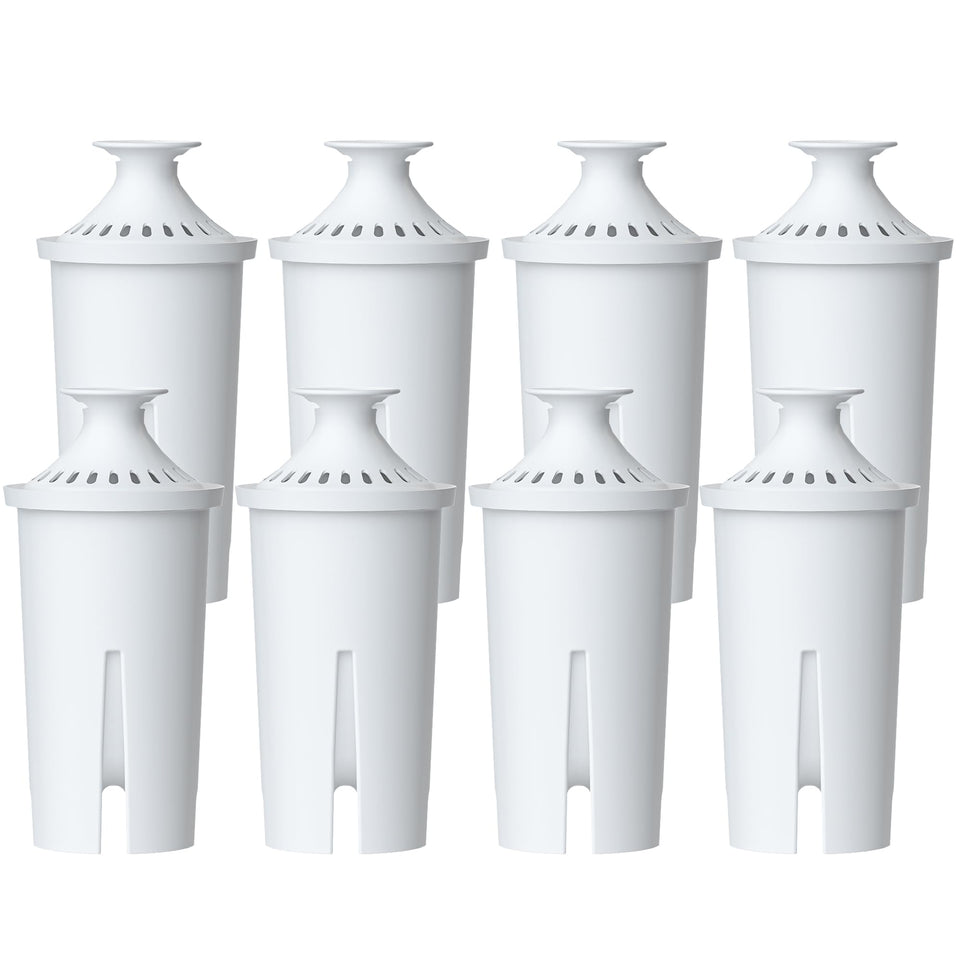 AQUA CREST CF06A filter for Brita-compatible pitchers improves water taste.