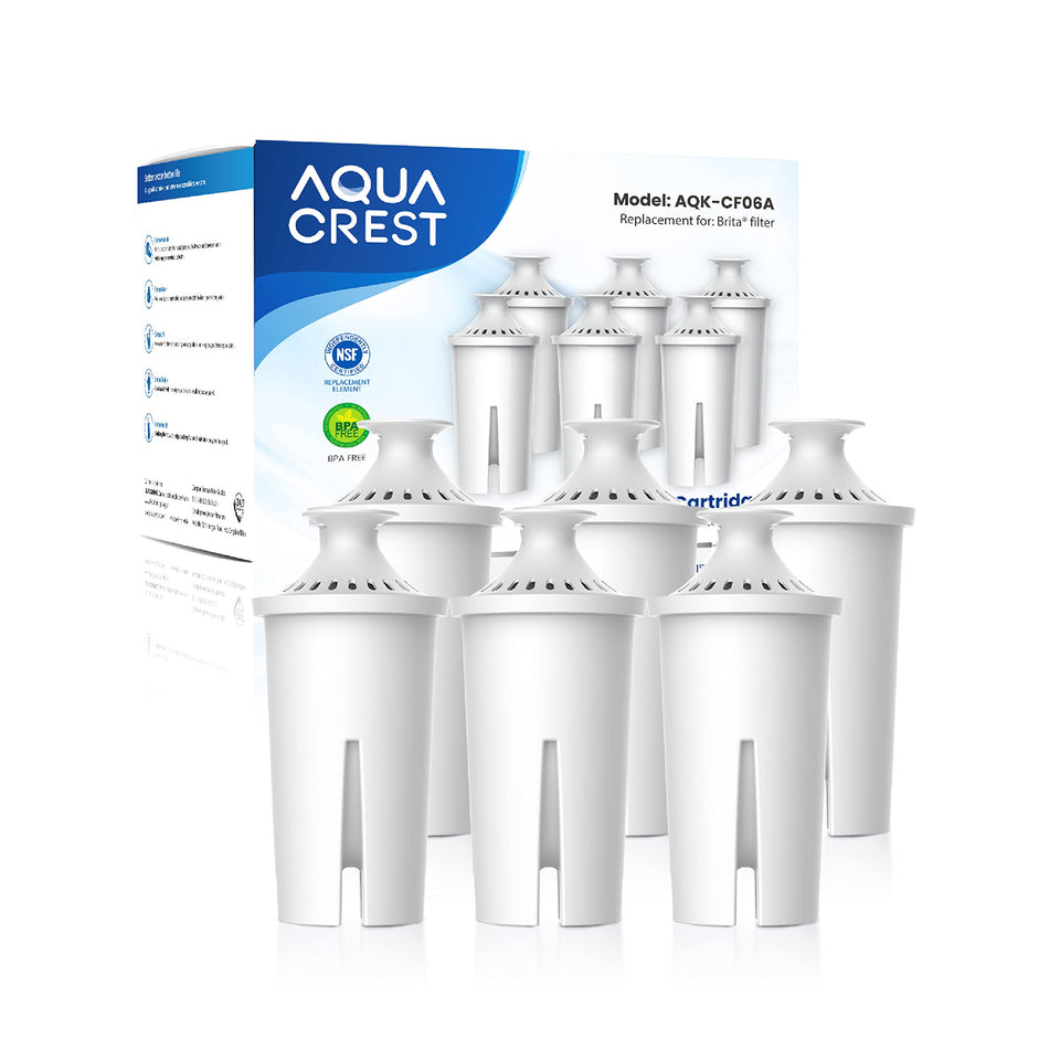 Aqua Crest CF06A replacement filter for Brita pitchers delivering clean tasting water