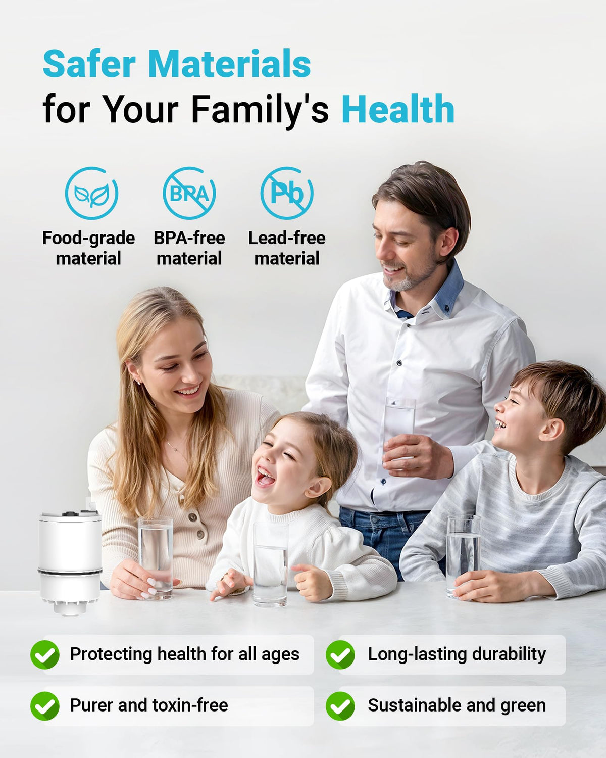 NSF certification label on CF08B filter assures third-party testing.