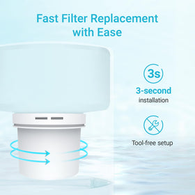 Aqua Crest CF75A BPA-free materials close-up conveys safe composition