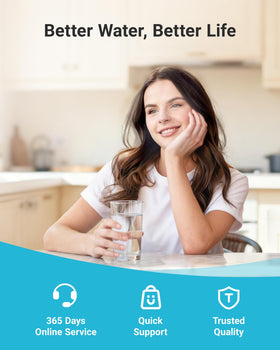 AQUA CREST daily-use water great for coffee, tea, and cooking.