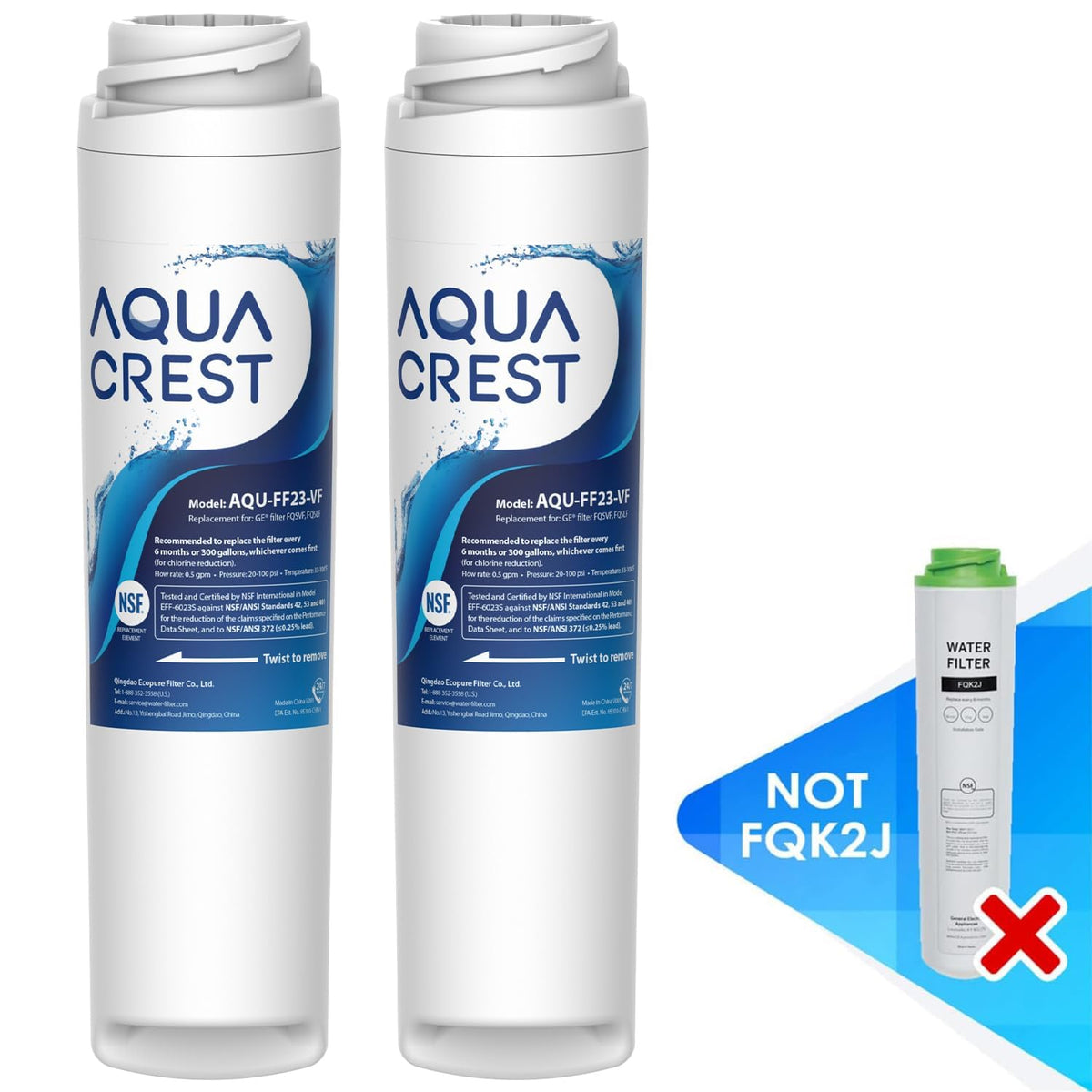AQUA CREST durable filter cap designed for long-lasting performance.
