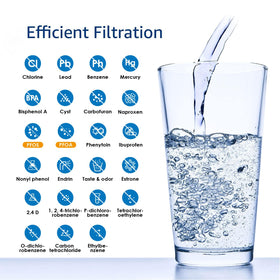AQUA CREST under-sink filter installs easily without tools.