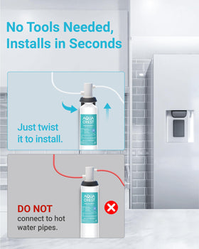 AQUA CREST F-1000 installation manual with step-by-step guidance included.