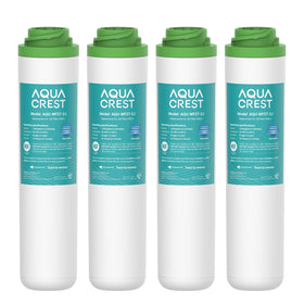 AQUA CREST FQK2J packaging shows a 4-pack for under-sink use