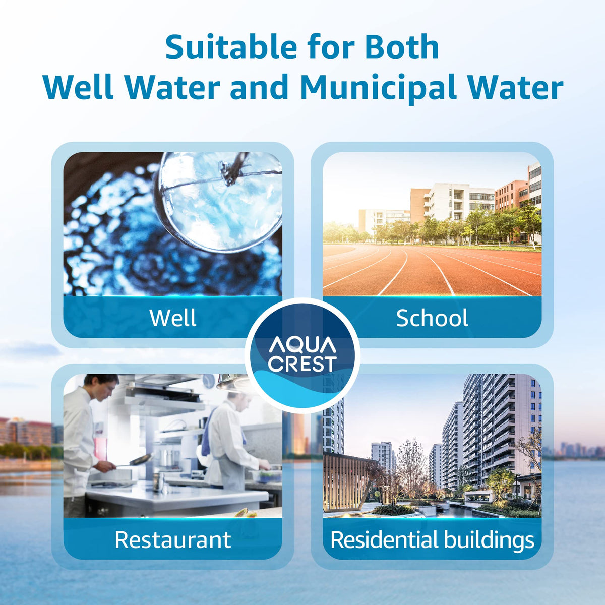 Aqua Crest FXHSC 10x4.5 inch replacement fits multiple brands