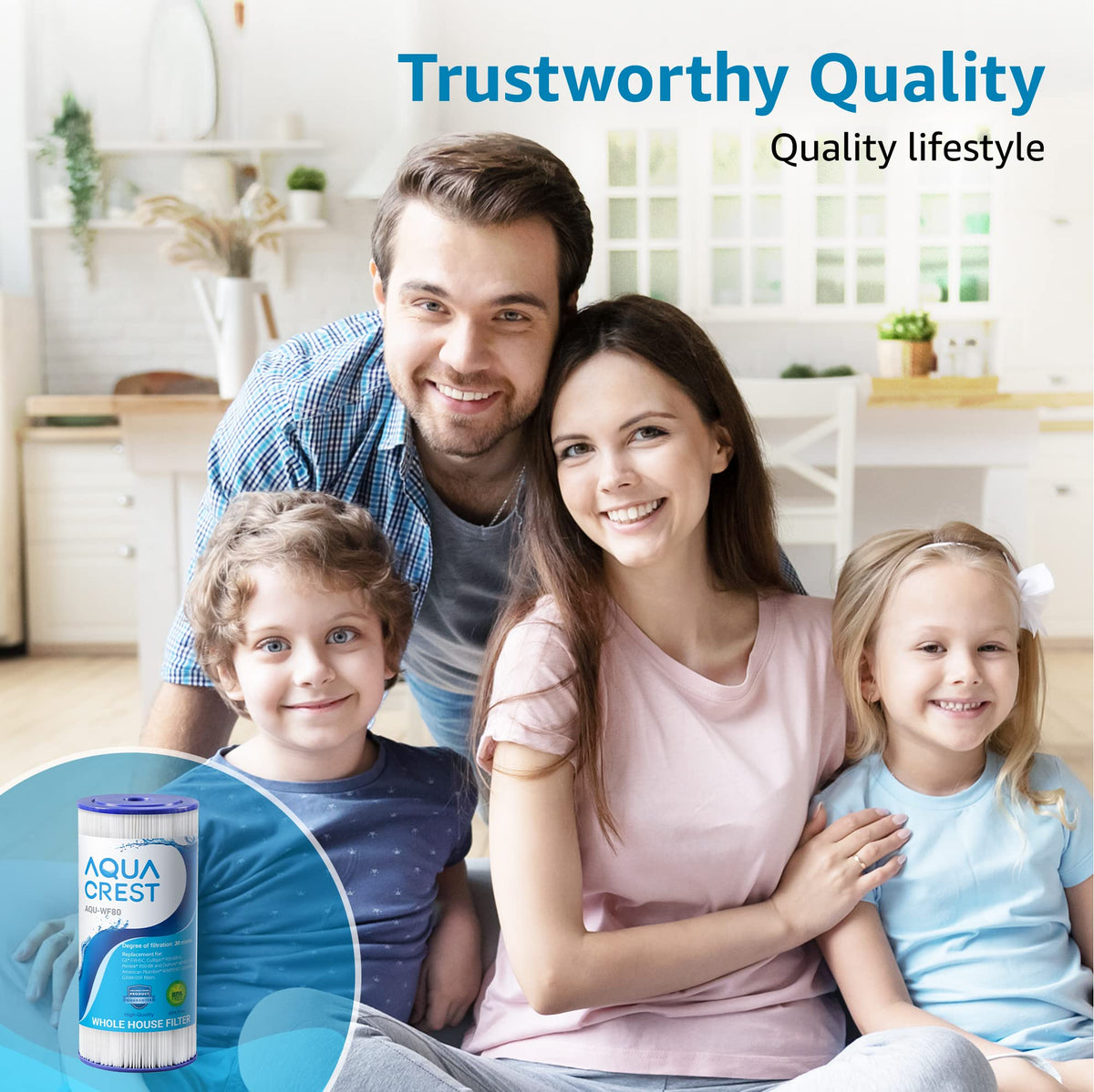 Aqua Crest FXHSC package includes four replacement filters