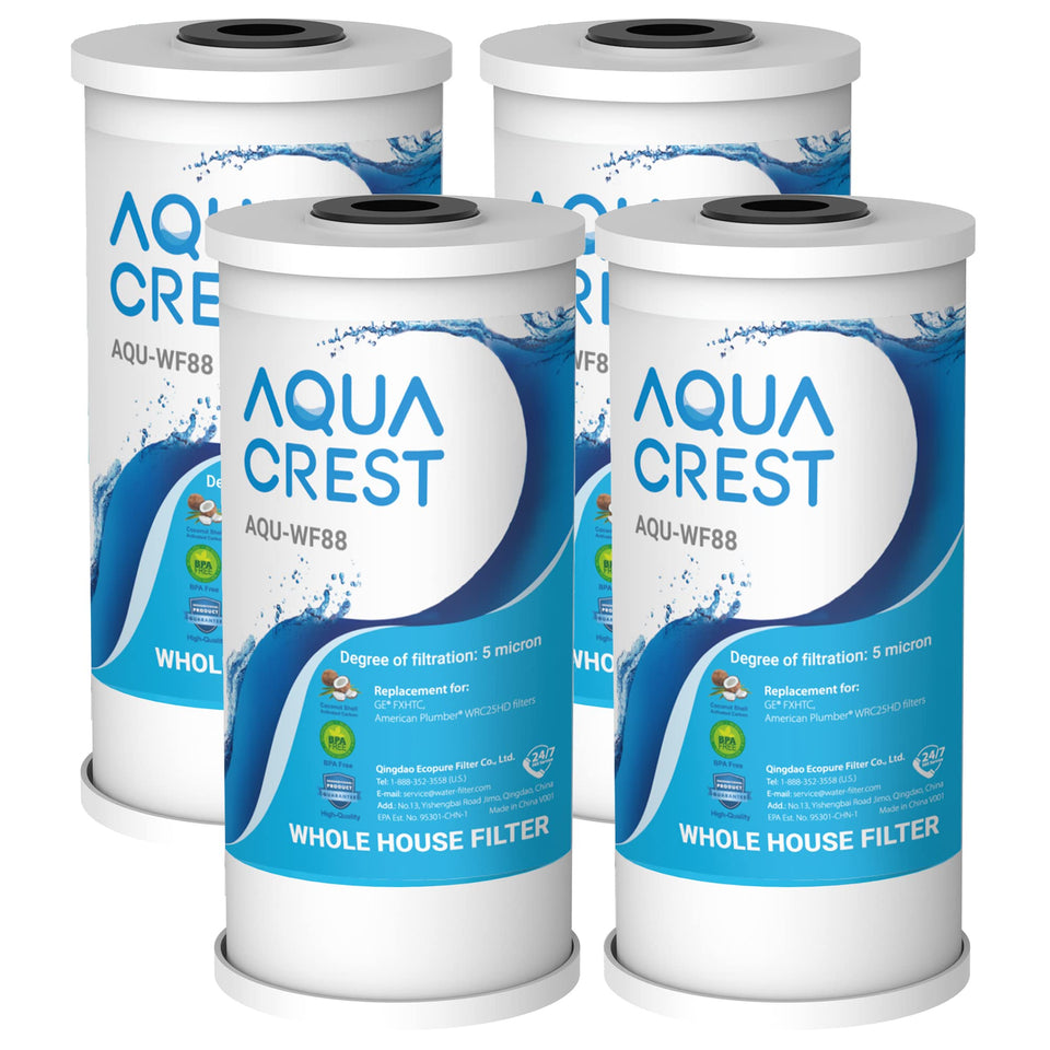 AQUA CREST FXHTC main filter unit for whole-house filtration, delivering cleaner water at every faucet.