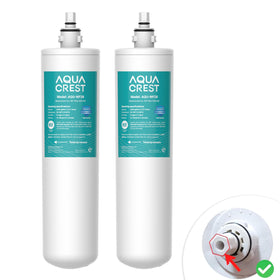 AQUA CREST GXULQR under-sink filter box improves taste with coconut carbon filtration.