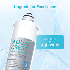 Aqua Crest I2000 housing and connectors ready for cold-water supply