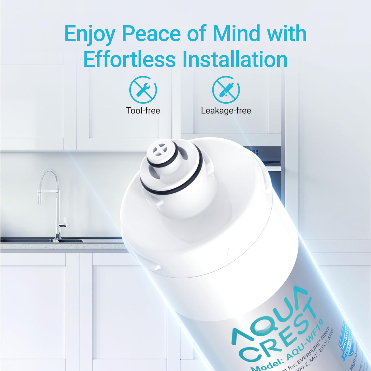 AQUA CREST I2000 packaging with instruction sheet