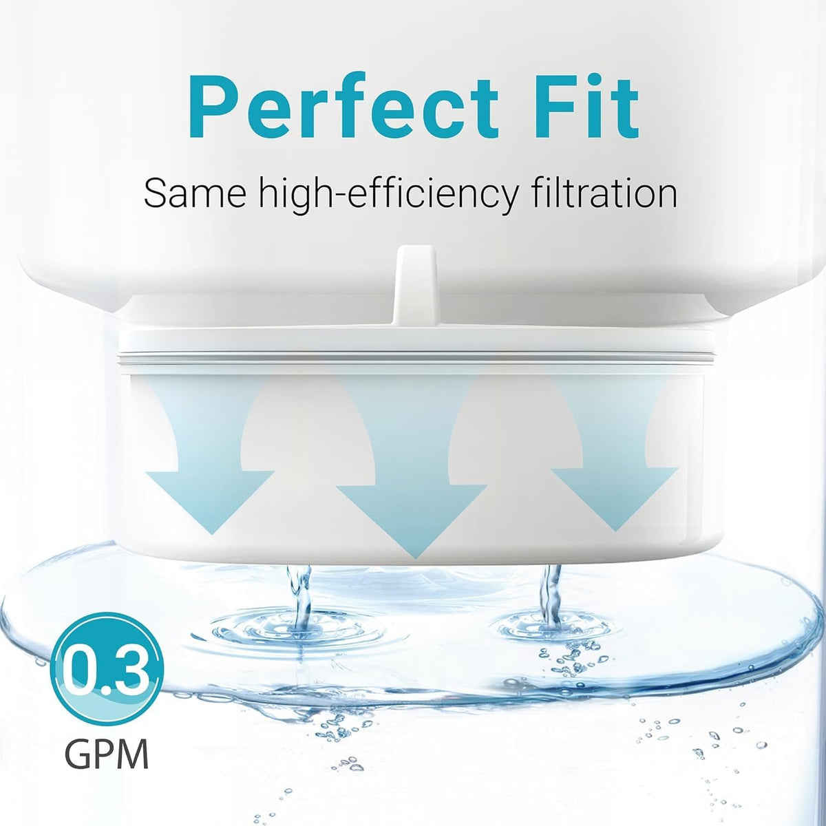 AQUA CREST PF-01A-fast-flow-design illustrating quick access to filtered water