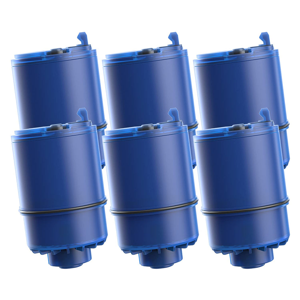 Aqua Crest RF-9999 filter pack front view for easy replacement and compatibility.
