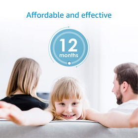 AQUA CREST two-pack packaging communicates convenient replacement option.