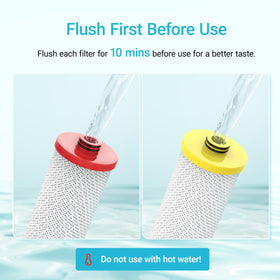 Long-lasting filtration up to six months or 500 gallons.