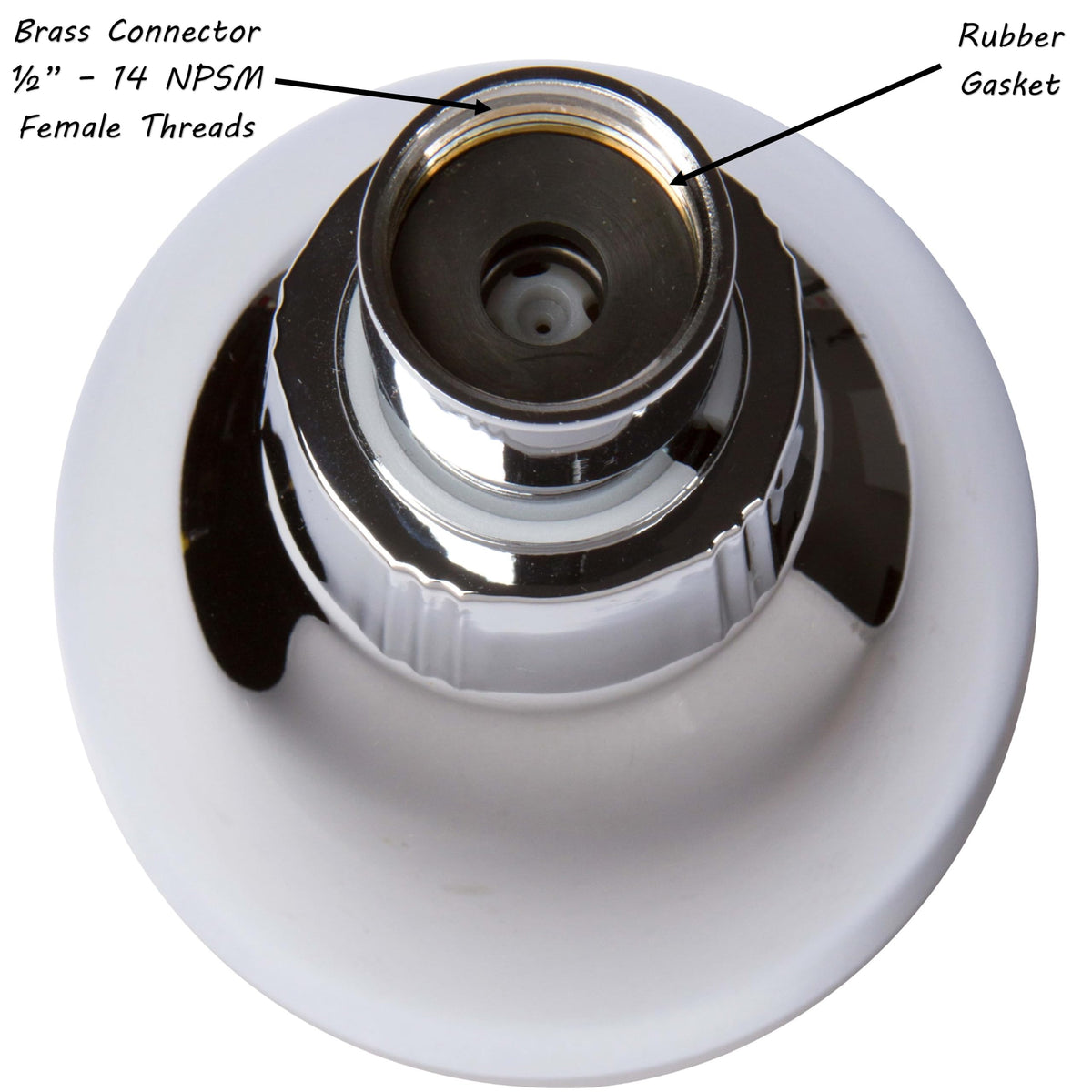 Aqua Elegante brass fitting provides a secure seal