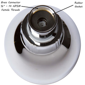 Aqua Elegante brass fitting provides a secure seal