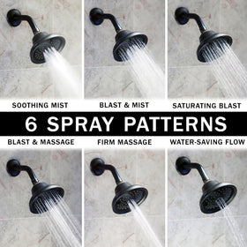 Aqua Elegante high-pressure shower head boosts flow for a stronger shower.