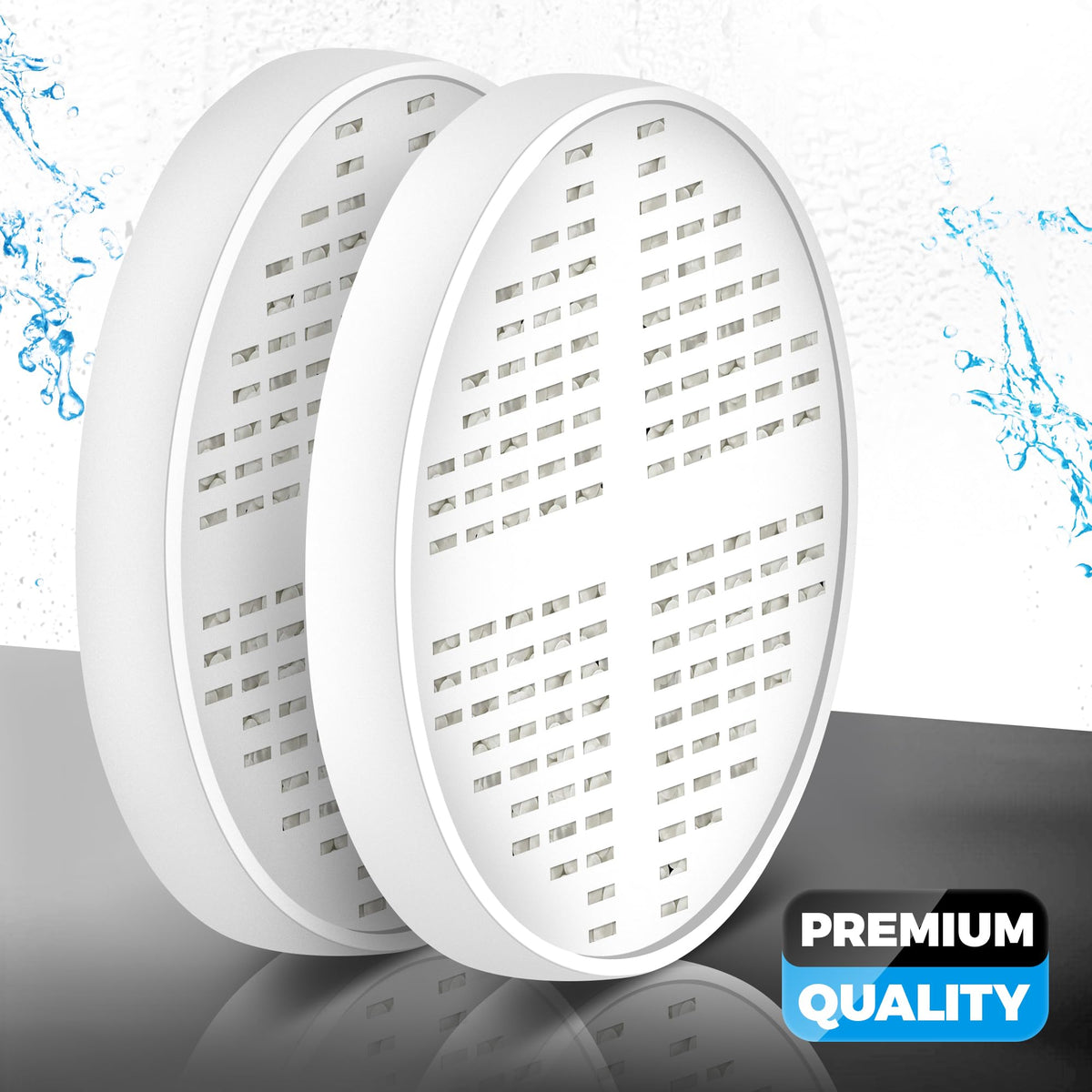 Sensitive-skin scenario with AquaHomeGroup vitamin filtration in shower.