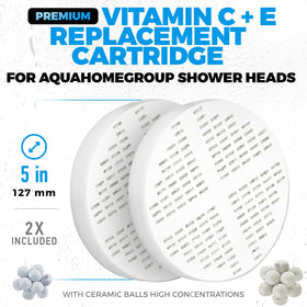 Easy, tool-free installation of AquaHomeGroup shower filter.