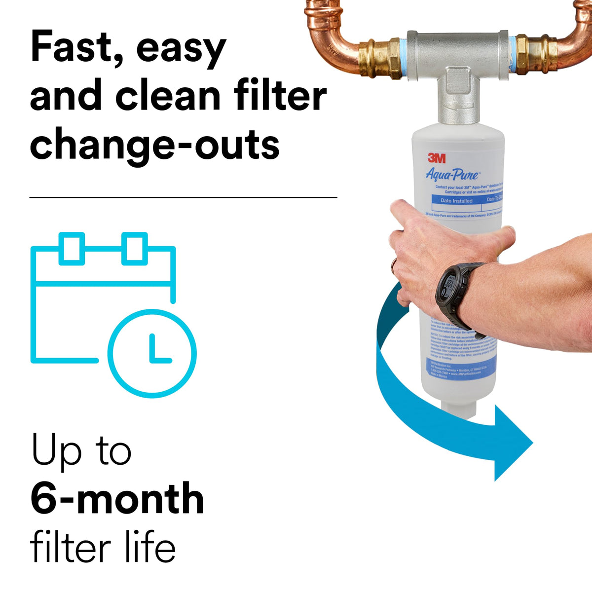 Aqua-Pure AP430SS 10 gpm flow highlights uninterrupted supply.