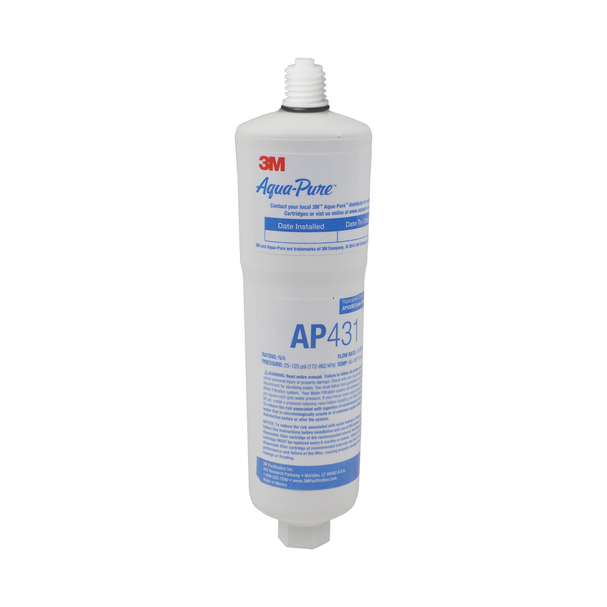 Aqua-Pure AP431 inline cartridge for scale inhibition in home plumbing