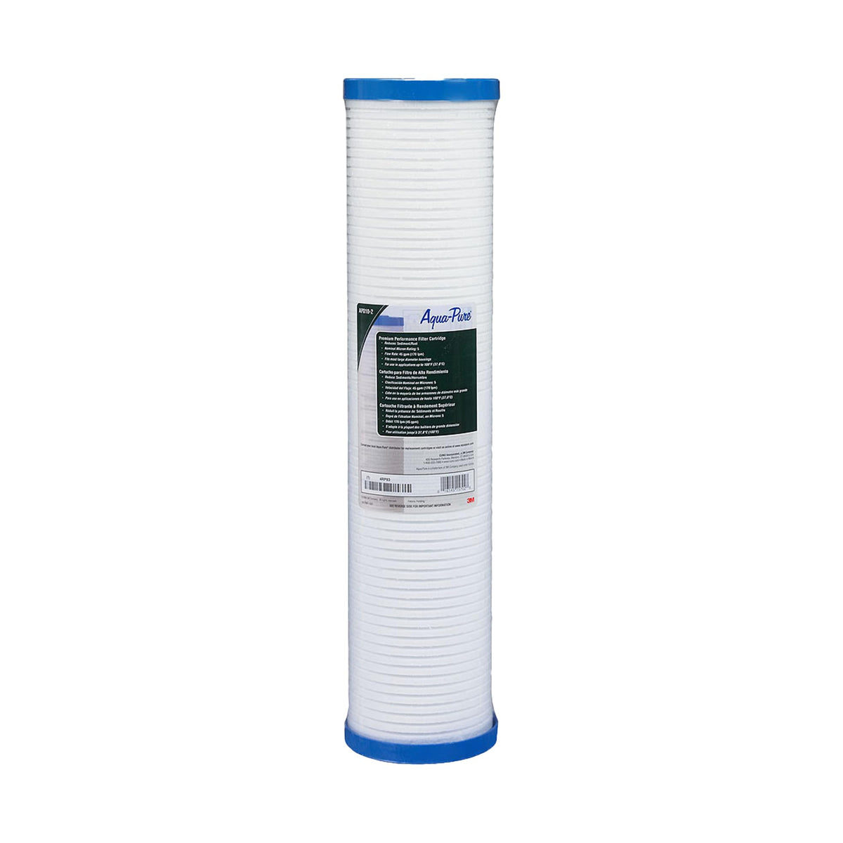 Aqua-Pure AP810-2 sediment filter reduces 5 micron sediment for clearer water.