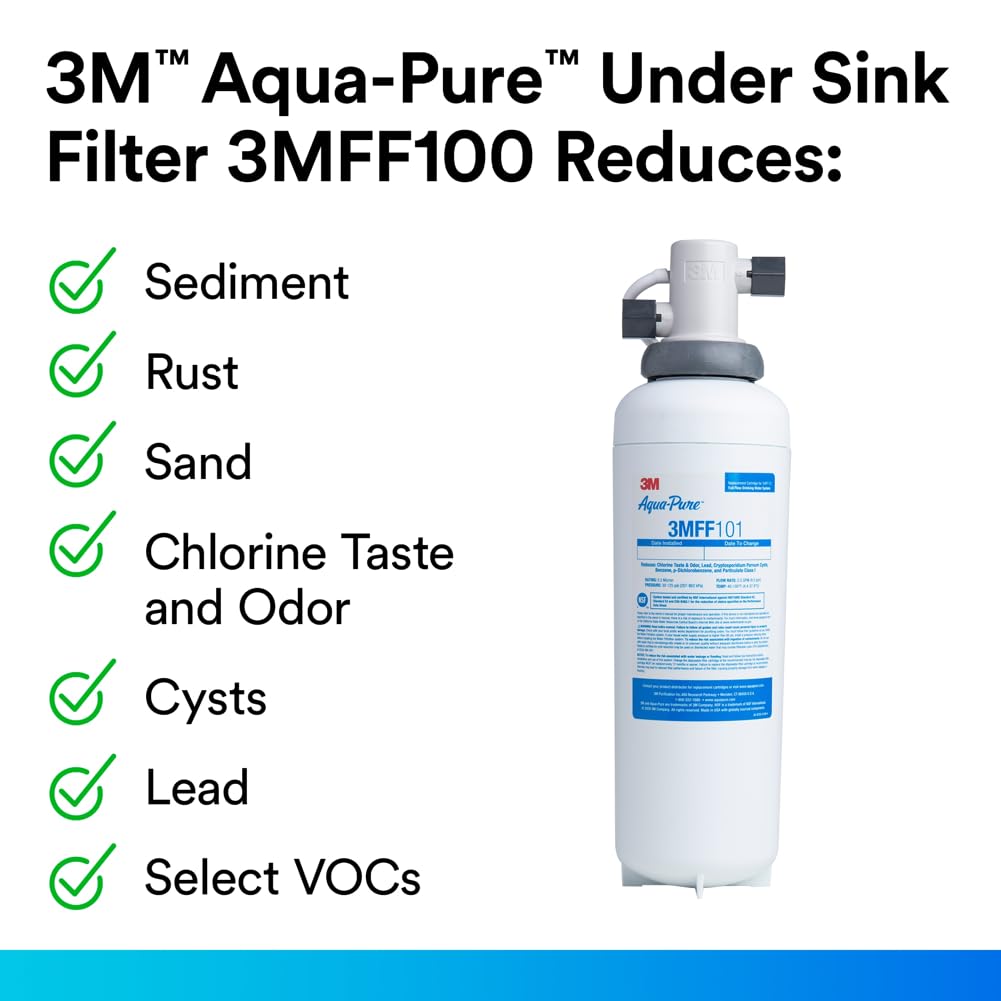 NSF-certified filtration 42/53 showcases Aqua-Pure FF101 performance