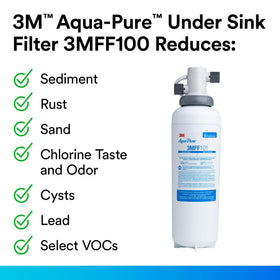 NSF-certified filtration 42/53 showcases Aqua-Pure FF101 performance