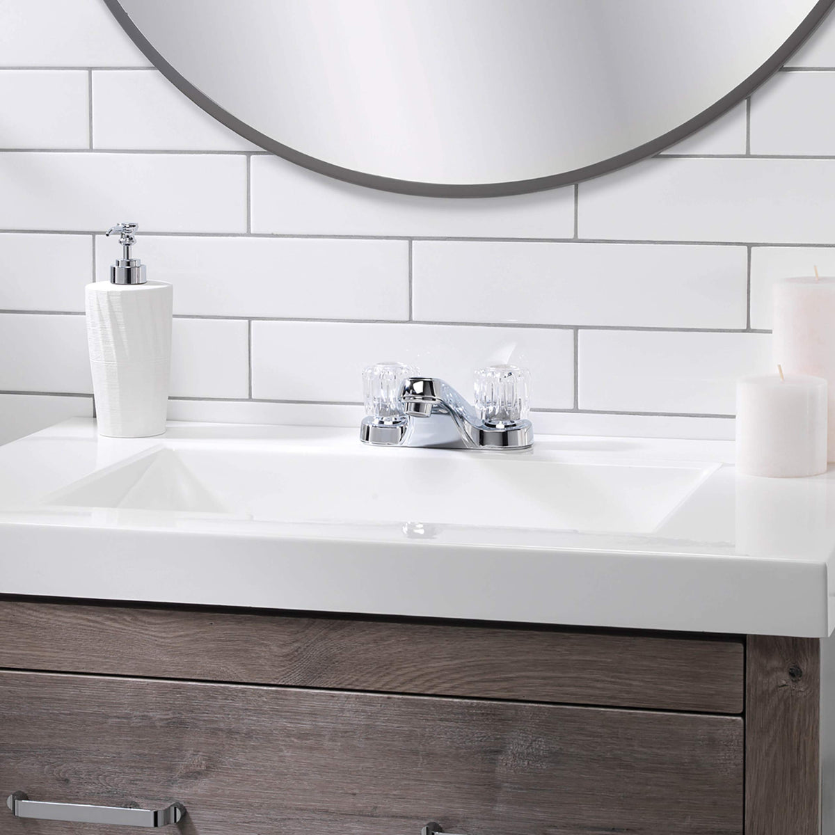 Aqua Vista low-arc spout providing ample sink clearance
