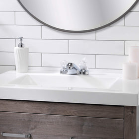 Aqua Vista low-arc spout providing ample sink clearance