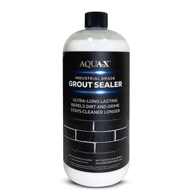 AQUA-X Grout Sealer applied to shower tile for natural-looking protection.