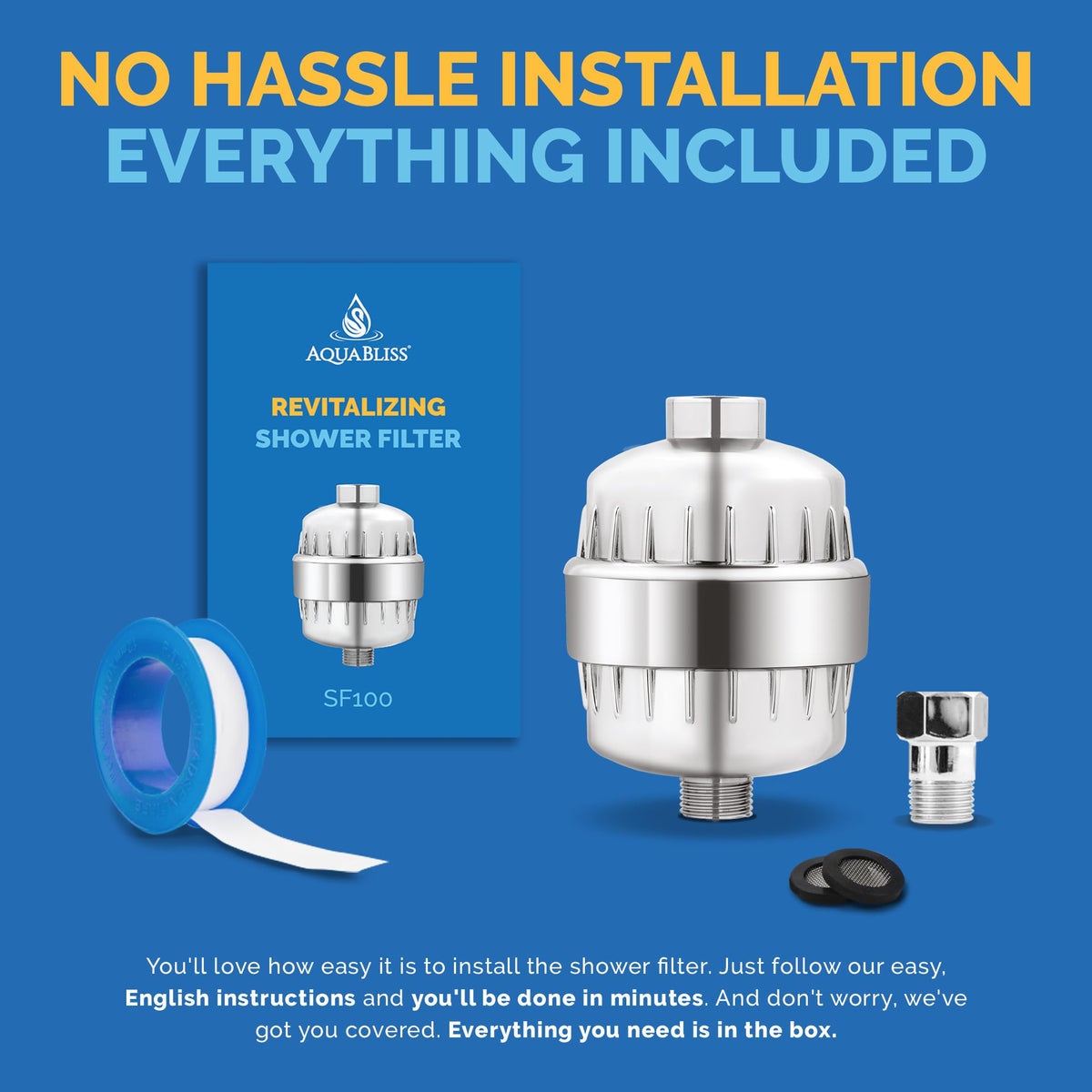 AquaBliss filtration reduces mineral buildup for easier cleaning