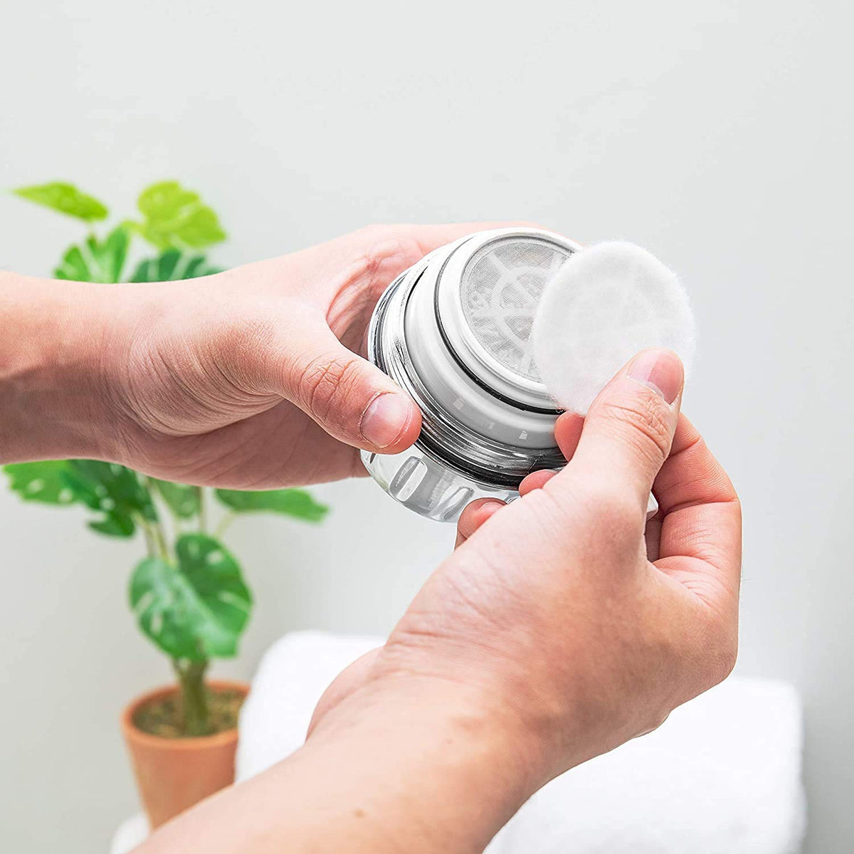 AquaBliss filter helps nails by reducing harsh water chemicals.