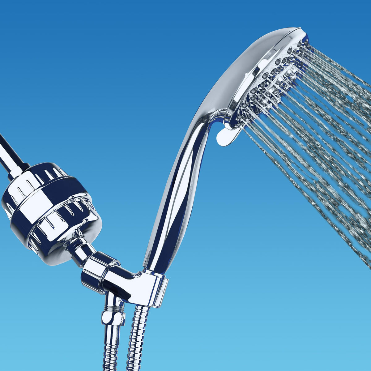 AquaBliss SF100-BK daily shower experience suggesting softer skin.