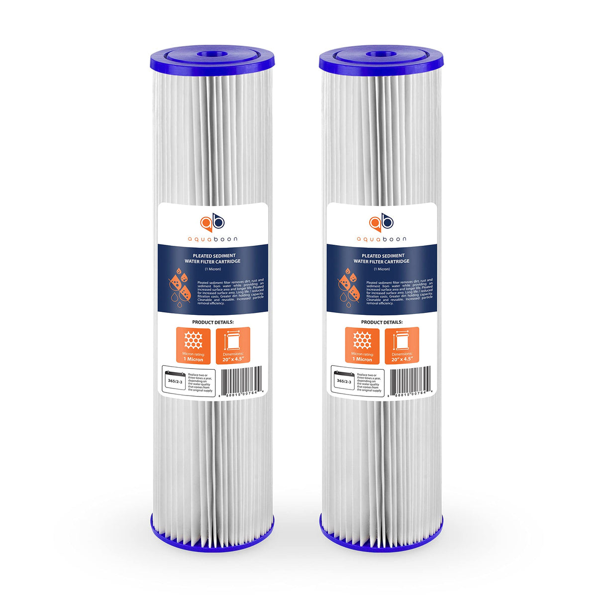 Aquaboon 1 micron sediment filter cartridge provides whole-house protection